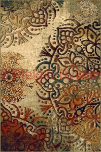 Dywan Dywilan Polonia BOHO red