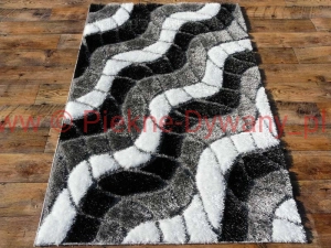 Dywan seher 3d 2616 bleck grey